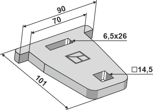 Beslag 101x10x90