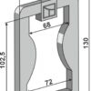 Beslag 130x8x100