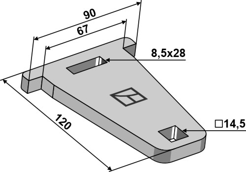 Beslag 120x10x90