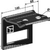Holder til tand 100x16