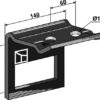 Holder til tand 100x16