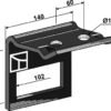 Holder til tand 100x16