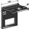 Holder til tand 70x12