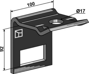1.hh-323513 Holder til tand 70x12
