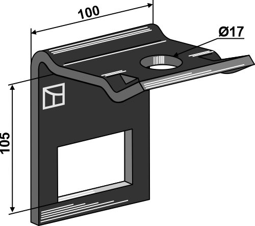 Holder til tand 70x12 & overdel 70x10