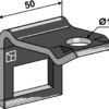 Holder til tand 32x12