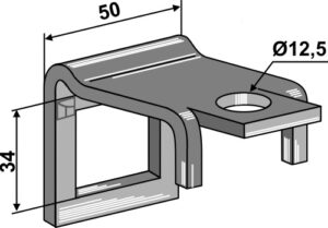 Holder til tand 32х10 & overdel 32x10