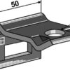 Holder til tand 32x10 & 32x12 - Pulverlakeret