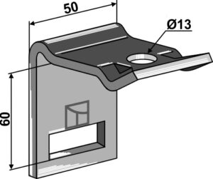 1.hh17-3113 Holder til tand 32x10