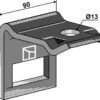 Holder til tand 65x10