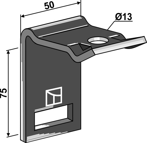 Holder til tand 32x10