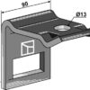 Holder til tand 65x10