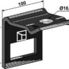 Holder til tand 70x12