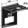 Holder til tand 70x12 & overdel 70x10