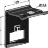 Holder til tand 70x12 & overdel 70x10