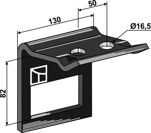 Holder til tand 90x13