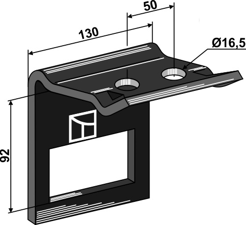 Holder til tand 90x13