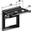 Holder til tand 90x13 & overdel 90x11