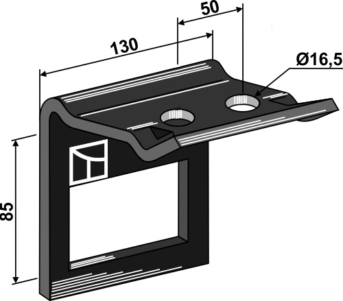 Holder til tand 90x13 & overdel 90x11