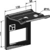 Holder til tand 90x13 & overdel 90x11
