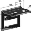 Holder til tand 100x14
