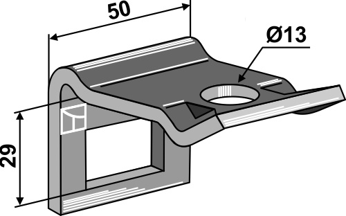 Holder til tand 32x10