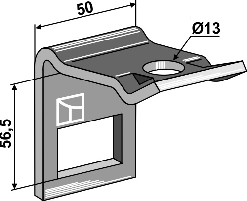 Holder til tand 32x10