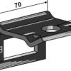 Holder til tand 40x30