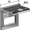 Holder til tand 45x10