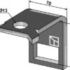 Holder til tand 45x10
