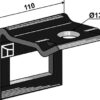 Holder til tand 80x10