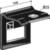 Holder til tand 80x10
