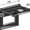 Holder til tand 80x12