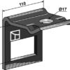 Holder til tand 80x12 & overdel 80x10