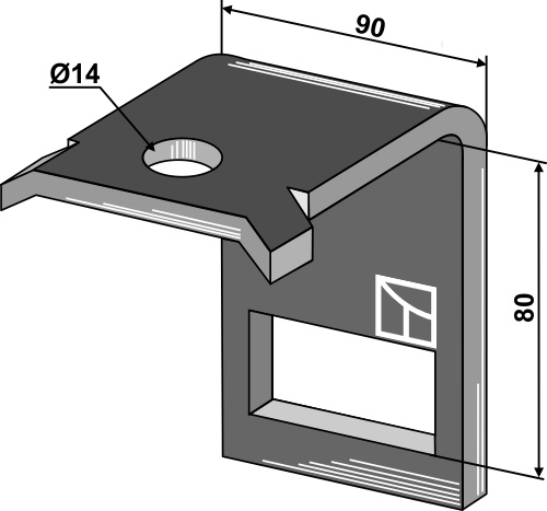 Holder til tand 65x10