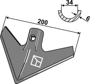1.kh6 Gåsefodsskær 200 x 6