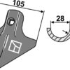Gåsefodsskær 105 x 6