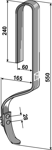 10.5018 Sporløsner Tand med spids