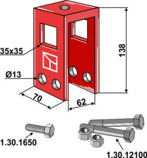 10.6061 Holder komplet