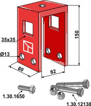 10.8081 Holder komplet