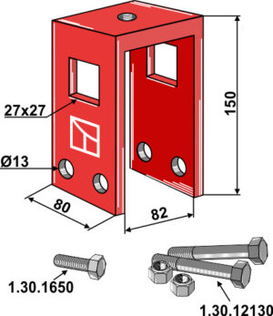 10.8082 Holder komplet