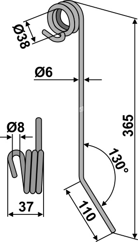 10.hs-he1 Efterharvetand Ø6mm