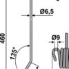 Efterharvetand Ø6,5mm