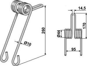 Efterharvetand Ø10mm