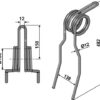 Efterharvetand Ø12mm