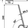 Efterharvetand Ø6,5mm