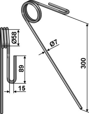 10.st-ku-12 Efterharvetand Ø7mm