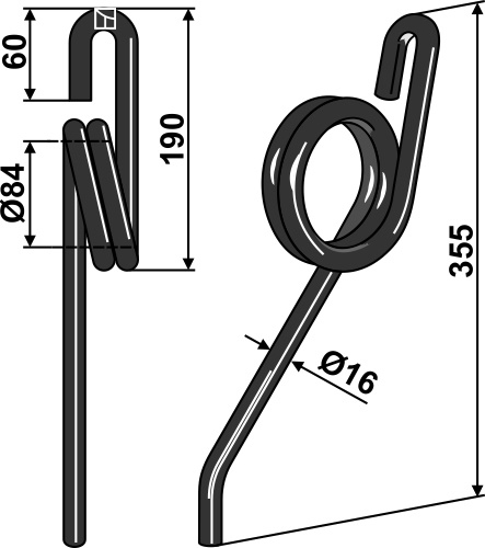 Efterharvetand Ø16mm - Kvik Fin