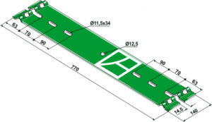 101.01252 Bladfjeder - 700mm