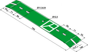 101.01253 Bladfjeder - 760mm
